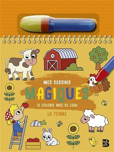 Je colorie avec de l'eau : La ferme - French Ed.