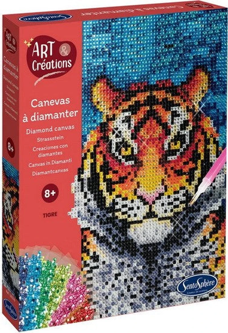 Canevas à diamanter Tigre