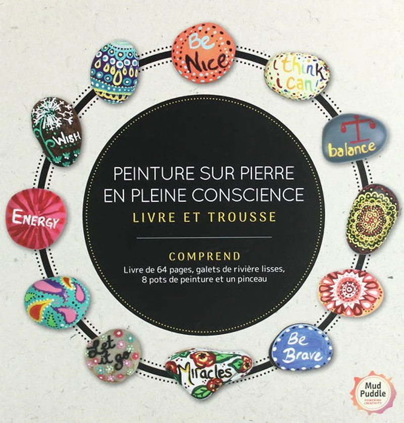 Peinture pleine conscience sur roches Cof.