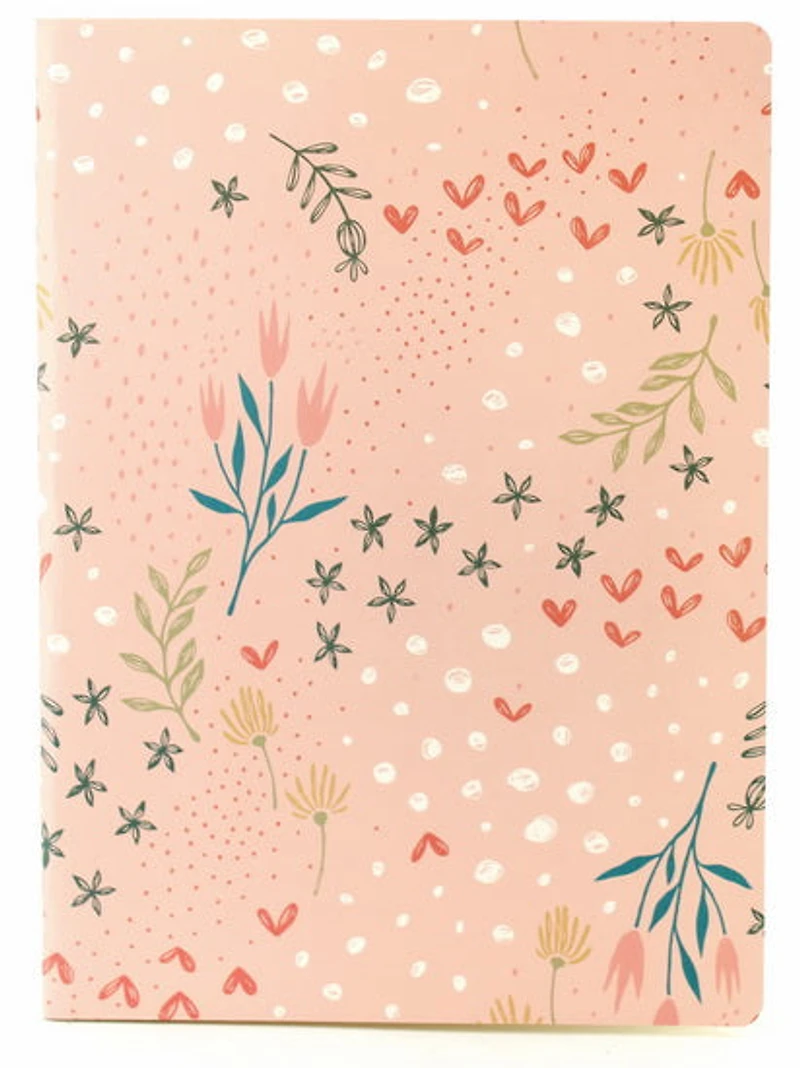 Grand cahier ligné Fleurs