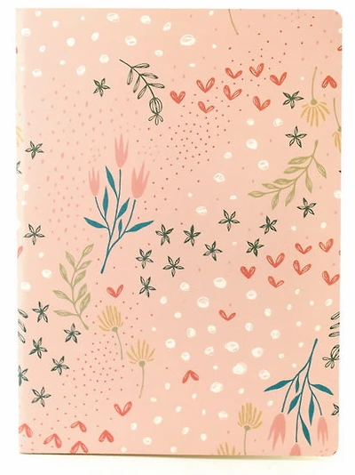 Grand cahier ligné Fleurs