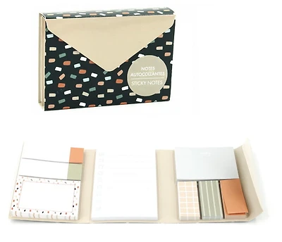 Ens. Notes autocollantes Beige