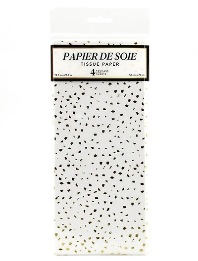 Papier de soie confetti Or