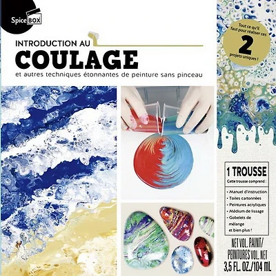 Introduction au coulage et autres techniques étonnantes de peinture sans pinceau Cof.