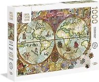 World atlas map 1000pc