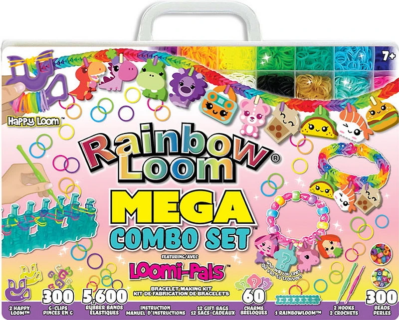 Rainbow Loom Mega Combo Set Loomi-Pals Bracelet Making Kit