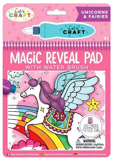 Bloc-note peinture magique Licornes et fées
