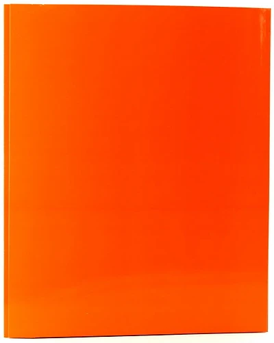 Duo-tang carton laminé avec pochettes orange