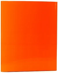 Duo-tang carton laminé avec pochettes orange