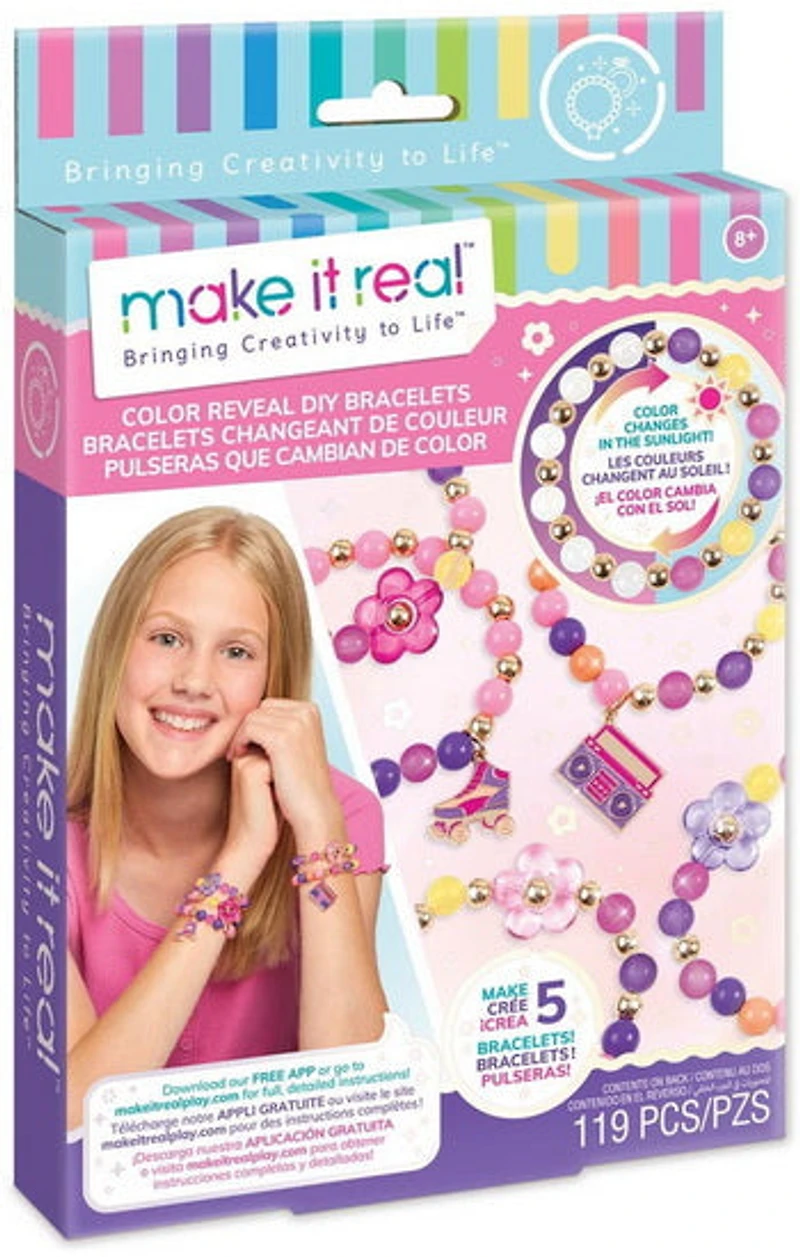Ens. pour fabriquer bracelets couleurs changeantes