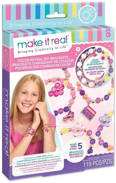 Ens. pour fabriquer bracelets couleurs changeantes