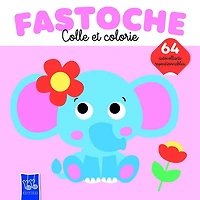 Fastoche : colle et colorie : l'éléphante