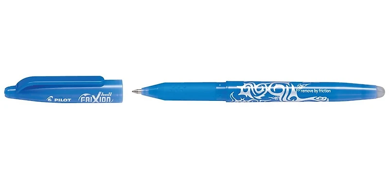 Stylo gel Frixion bleu ciel 0.7 mm