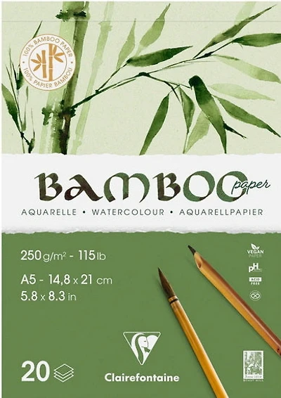 Bamboo Watercolour Pad - 5.8 X 8.3 INCHES