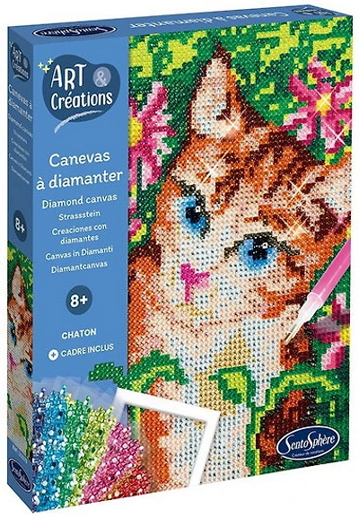 Canevas à diamanter Chat