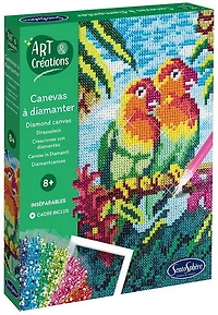 Canevas à diamanter Inséparables