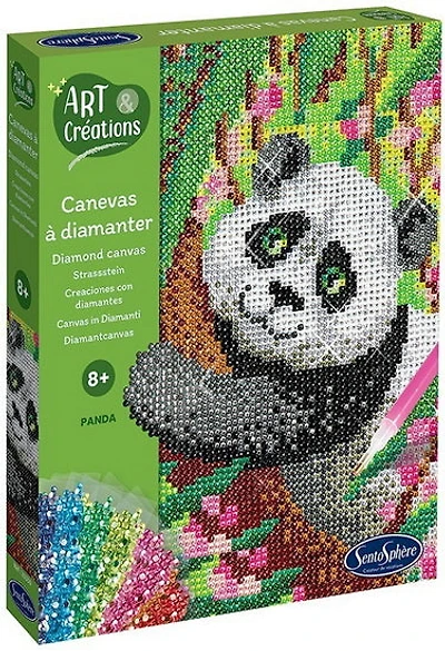 Canevas à diamanter Panda
