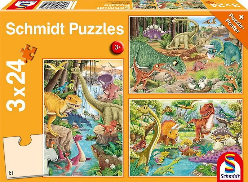 Les dinosaures s'amusent 3X24 mcx
