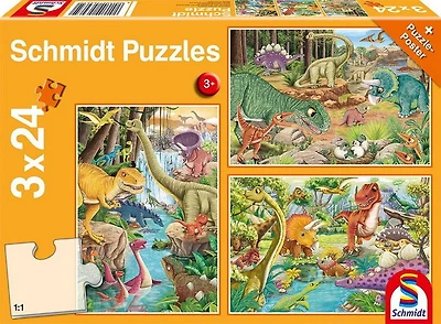 Les dinosaures s'amusent 3X24 mcx
