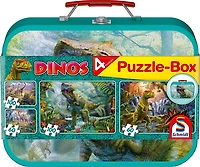 Coffret 4 casse-têtes dinos