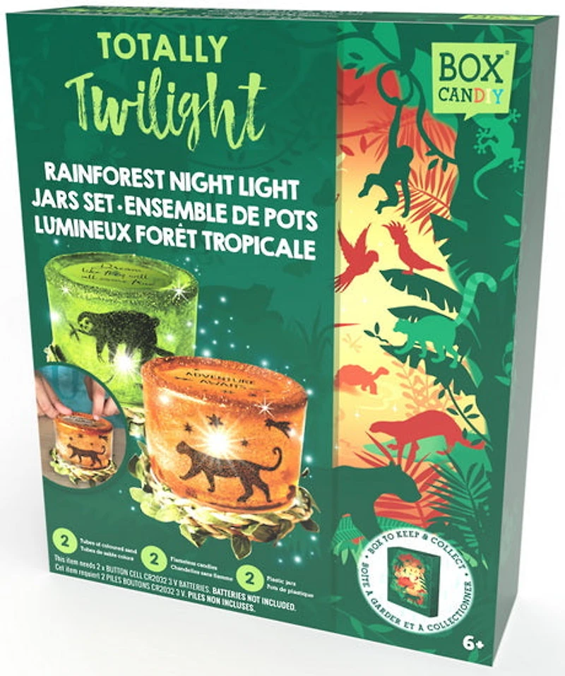Box candiy rainforest night lt jar set