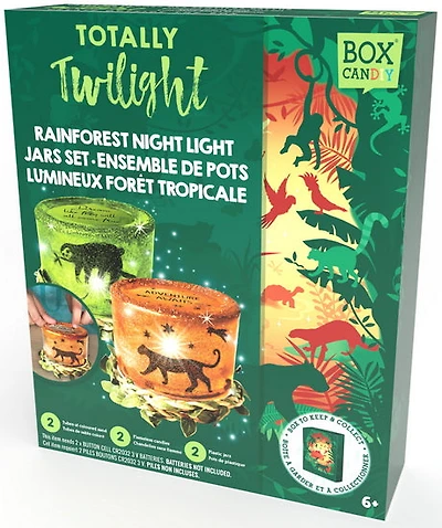 Box candiy rainforest night lt jar set
