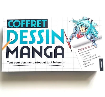 Dessin manga : coffret : tout pour dessiner partout et tout le temps ! Cof.