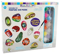 Ens. de peinture sur pierre