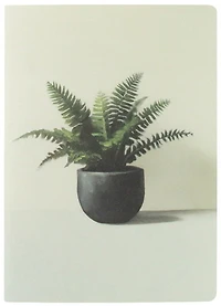 Grand cahier ligné fougère