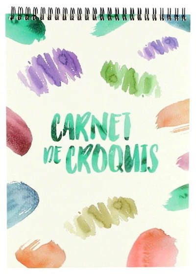Sketchbook couleurs abstraites 50p