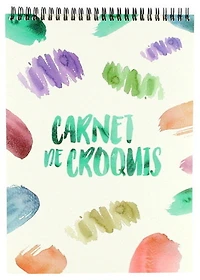 Sketchbook couleurs abstraites 50p