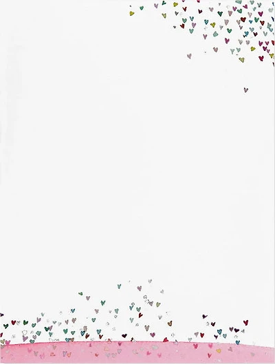 Papier à lettres Cœurs (30 feuilles/24 enveloppes)