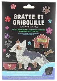 Images chiens à gratter