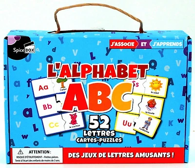 L'Alphabet ABC : 52 lettres cartes-puzzles