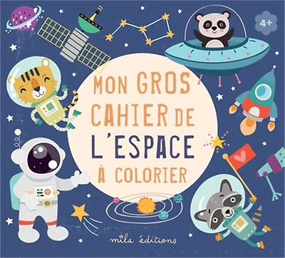 Mon gros cahier de l'espace à colorier