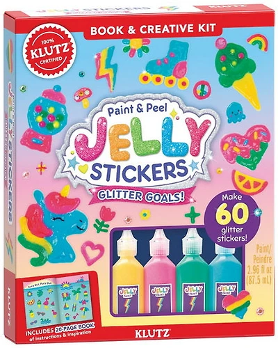 Paint & Peel Jelly Stickers: Glitter Goals!