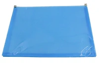 Env. à glissière format lettre bleu