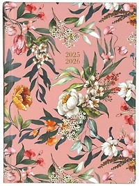 Agenda 25/26 fleurs fond noir 1s/2p