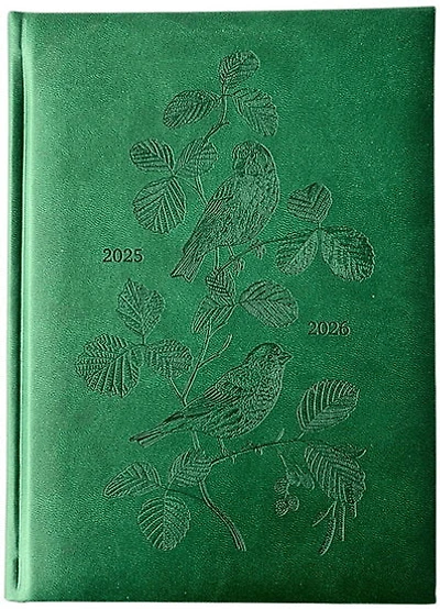 Agenda 25/26 oiseaux vert 1s/2p