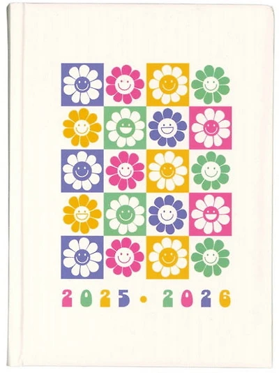 Agenda 25/26 fleurs pastel 1s/2p