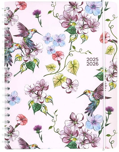 Agenda 25/26 colibri et fleurs 1s/2p