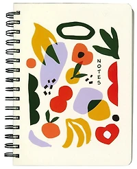 Cahier de notes fruits abstrait