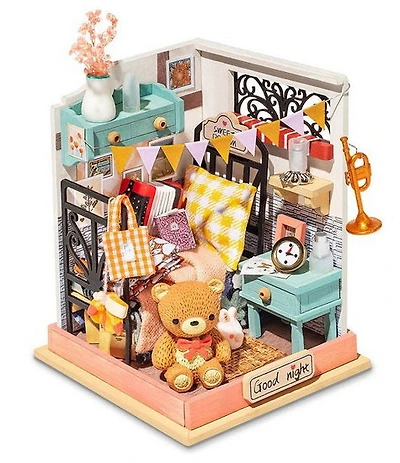 Mini maison à bricoler - Chambre à coucher