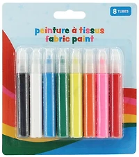 Ens. 8 tubes de peinture à tissus