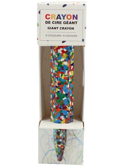 Crayon de cire multicolore géant