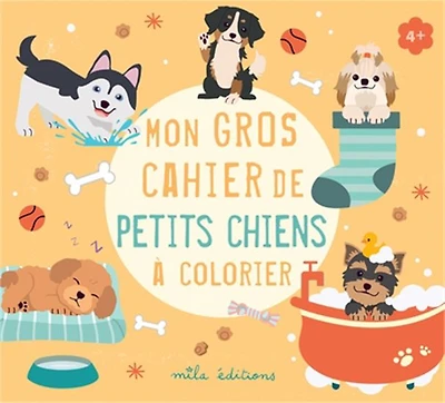 Mon gros cahier de petits chiens à colorier
