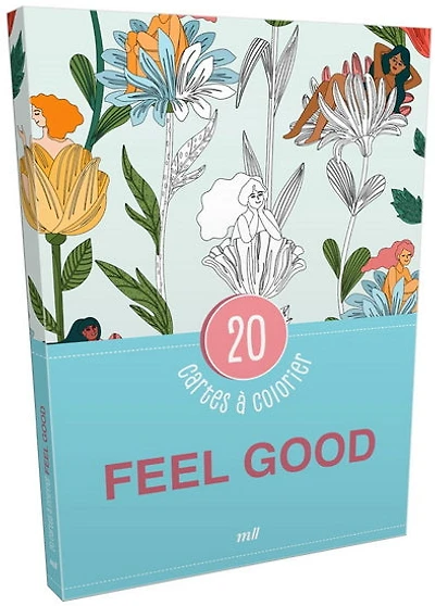 Feel good : 20 cartes à colorier Cof.