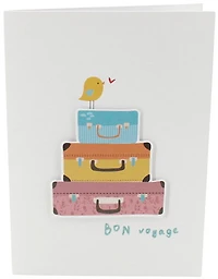 Bon voyage oiseau valises VF