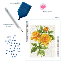Kit créatif Diamond Dotz - bouquet de roses jaunes