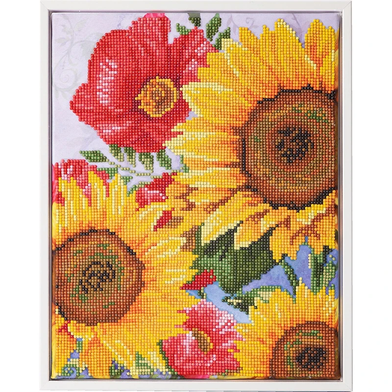 Kit créatif Diamond Dotz - coquelicots et tournesols